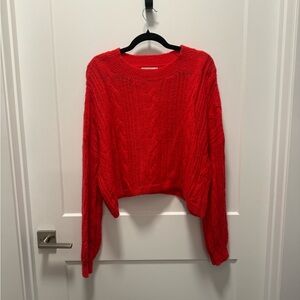 Arizona Jean Company Vibrant Red Crew Neck Sweater